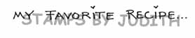G-111 Favorite Recipe